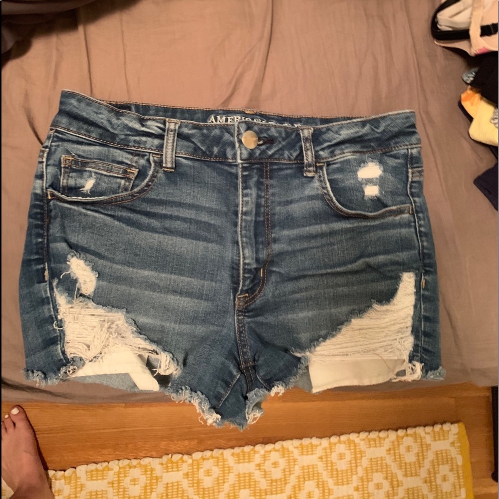 American Eagle High Rise Denim Shorts